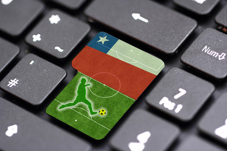 brazil 2014 on a key の写真素材