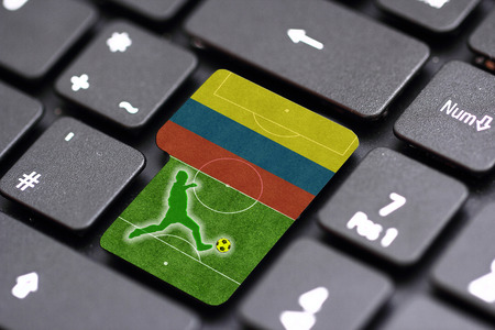 brazil 2014 on a key の写真素材