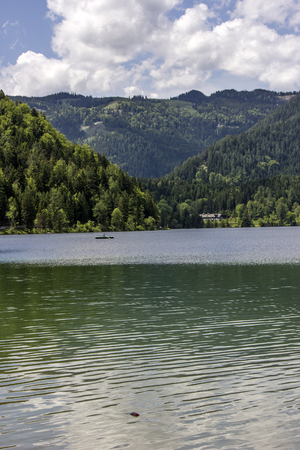the wonderful lake in Mariazell in Austriaの写真素材