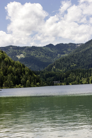 the wonderful lake in Mariazell in Austriaの写真素材
