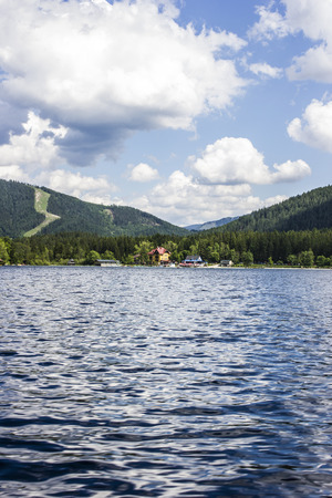 the wonderful lake in Mariazell in Austriaの写真素材