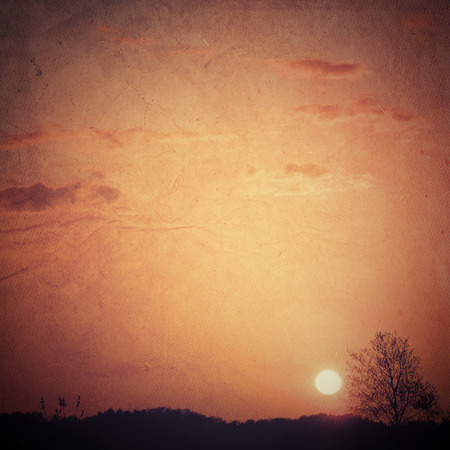 Beautiful Sunset Landscapeの写真素材