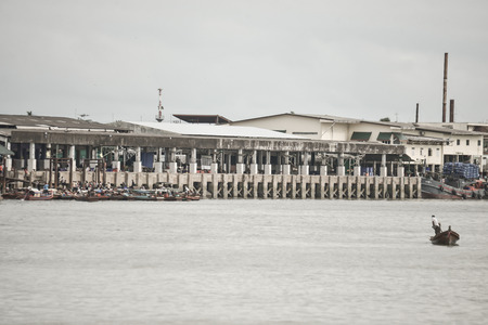 boat in the seaの写真素材