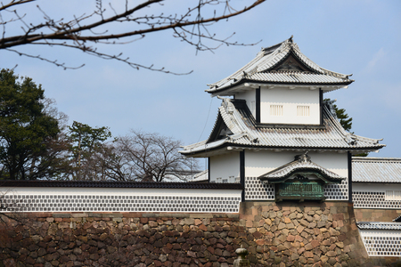tower of kanazawa castle in kanazawaのeditorial素材