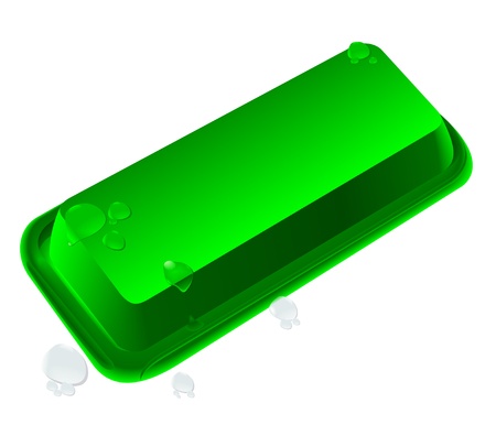 drops on the buttonのイラスト素材