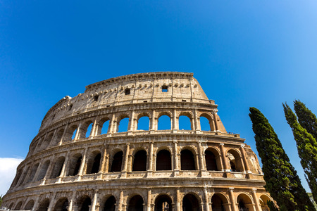 Colosseum in Rome, Italy. The biggest amphitheater of Ancient Rome.