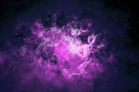 background of abstract galaxies with stars and planets in dark purple color space universe night...