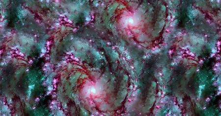 the background of abstract galaxies with stars and planets with unique abstract motifs in the...