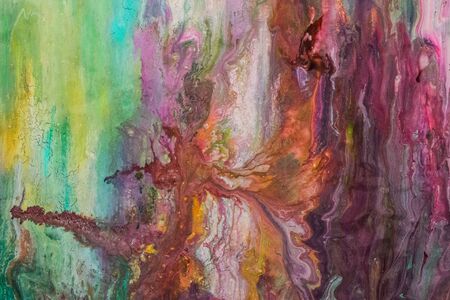 Abstract painted oil texture full color and multicolored. canvas texture background. liquid pattern texture background. paintings with marbling. Marble texture. Paint splash. Colorful fluid.high qualityの写真素材