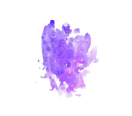 purple watercolor stain shades paint stroke graphic abstract background color splashの写真素材