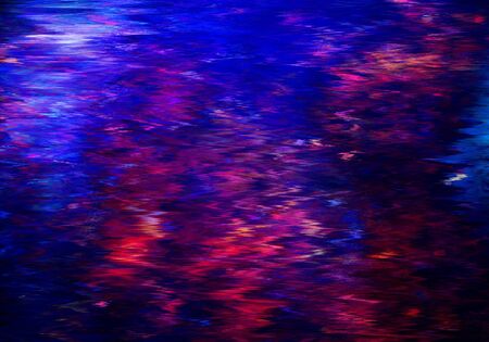 dark blue neon colorful hot explosion liquid paint Abstract watercolor backgroundの写真素材