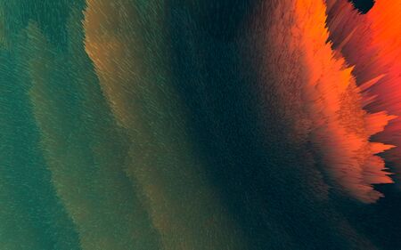 dark green and orange big bang Crumpled Abstract ink background and Texture Background