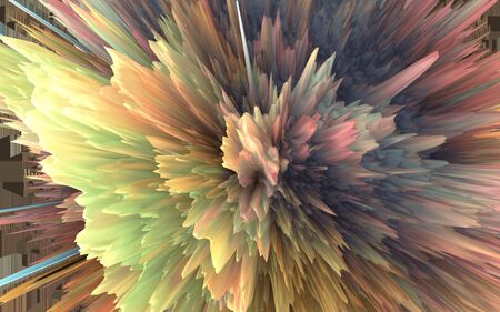 light green and dark blue big bang Crumpled Abstract ink background and Texture Background