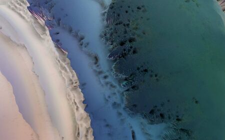 blue and white big bang Crumpled Abstract ink background and Texture Backgroundの写真素材