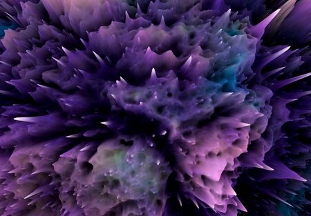 purple and blue big bang Crumpled Abstract ink background and Texture Backgroundの写真素材