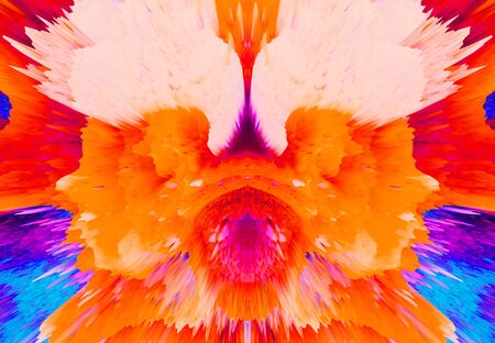 light orange and white bright colorful abstract texture as a bright festive fun background with spaceの写真素材