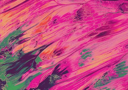 Mixing pink and dark green Color abstract painting background of Art Ink Paint Explode Colorful...