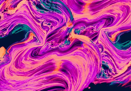 Mixing purple and blue Color abstract painting background of Art Ink Paint Explode Colorful Fantasy...