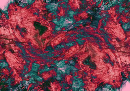 Mixing red and green Color abstract painting background of Art Ink Paint Explode Colorful Fantasy...
