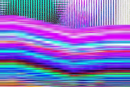 light purple and colorful color program glitch with straight lines and with bright light for...