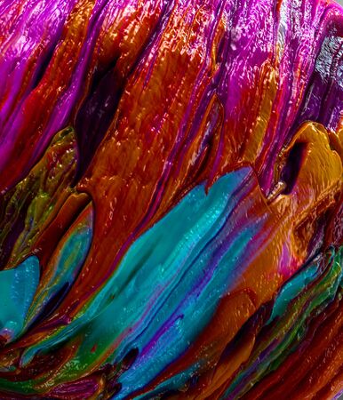 rainbow Abstract colorful Long Exposure Sparkly Lights Background and beautiful designの写真素材