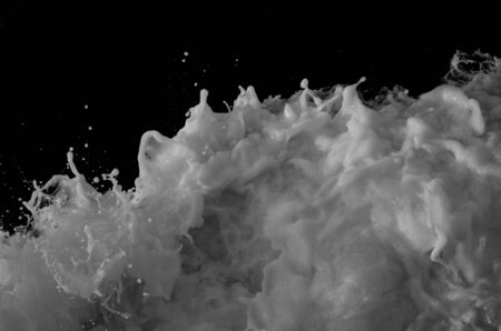 many water wave and Black and white grunge texture and Abstract Vintage dirty backgroundの写真素材