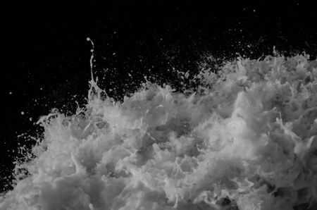 many water wave and Black and white grunge texture and Abstract Vintage dirty background