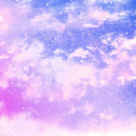 blue and purple pastel clear sky abstract background texture and Abstract watercolor texture as brushed painted abstract backgroundの写真素材