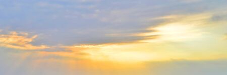 orange sky and sunrise colored wide sky and gradient and white cloud texture and striped abstract...
