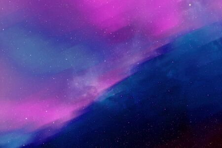 blue and purple galaxy space sky background with cosmic objects beautiful of universe filled with...