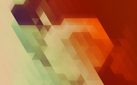 yellow and orange color triangle blur gradient background design. Abstract geometric background with...