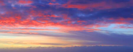sky beautiful orange and yellow cloud white sky blue Beautiful sunlight with sky background,morning sky over the sky in background.の写真素材