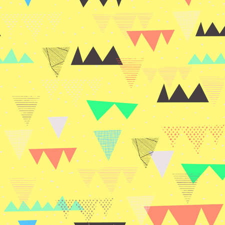 abstract geometric effect distress colorful pattern and grunge texture on background.の写真素材