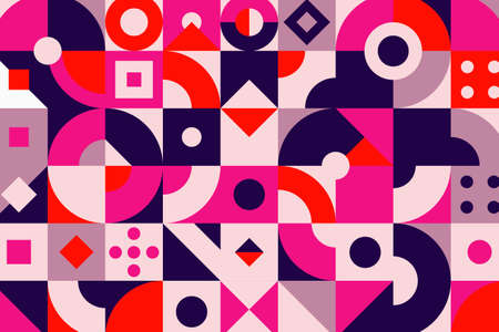 abstract minimalist texture with colorful leaf and flower pattern on background.の写真素材
