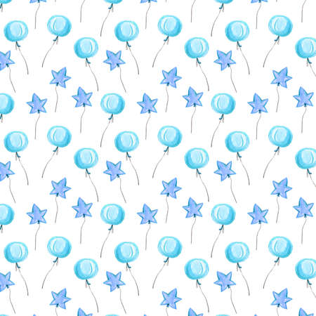dark blue abstract minimalist texture with colorful leaf and flower pattern on white background.の写真素材