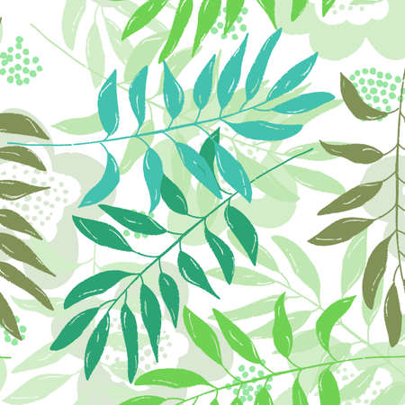 dark blue abstract minimalist texture with colorful leaf and flower pattern on white background.の写真素材