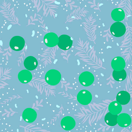 colorful light green leaf geometric shapes abstract pattern with marble texture on green background.の写真素材