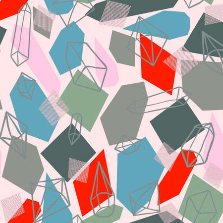 abstract light green and black geometric pattern with light green line and shape texture on background.の写真素材