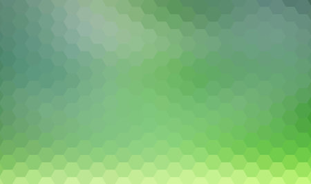 abstract light green hexagonal texture with geometric overlay pattern on colorful background.の写真素材