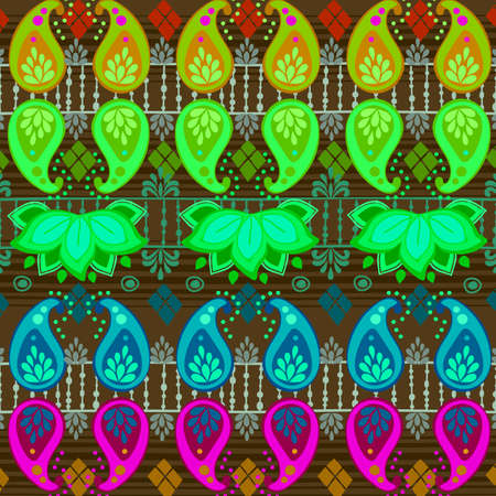 abstract light green ornament colorful pattern with futuristic artifacts texture on background.の写真素材