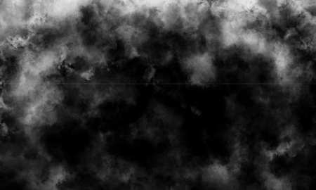 abstract gray dust and smoke overlay texture and realistic fog texture on black background.の写真素材