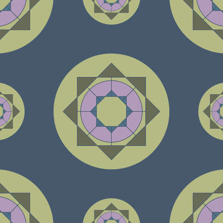 abstract colorful geometric texture square and circle pattern on colorful background.の写真素材