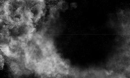 abstract gray dust and smoke overlay texture and realistic fog texture on black background.