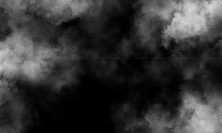 abstract gray dust and smoke overlay texture and realistic fog texture on black background.の写真素材