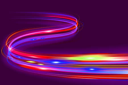 abstract neon light pink futuristic modern glowing grunge circle and shape neon on pink background.の写真素材