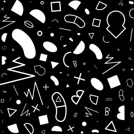 abstract geometric light white simple pattern with line striped line monochrome fabric on black...