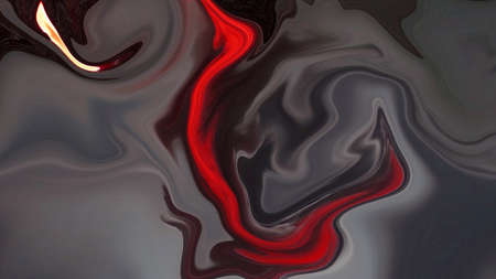 colorful swirl abstract luxury spiral texture and paint liquid acrylic pattern on black background.の写真素材
