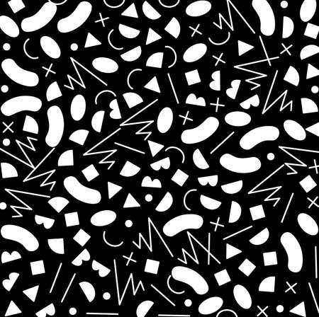 abstract geometric light white simple pattern with line striped line monochrome fabric on black background.の写真素材