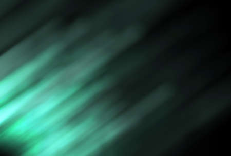 abstract sun flare light green overlay pattern with abstract rays glowing texture on dark black background.の写真素材