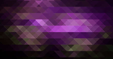 abstract light purple mosaic stained glass effect hexagon stone gradient texture with triangle geometric on dark black background.の写真素材